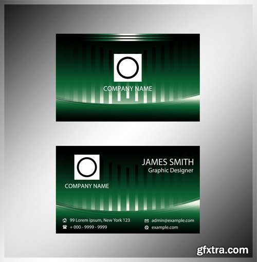 Collection of vector image business card business logo template banner 25 Eps