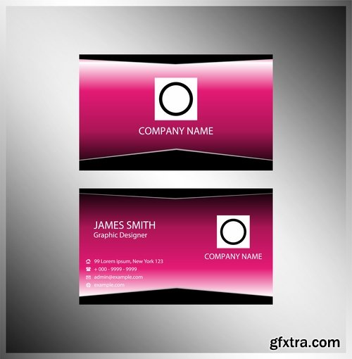 Collection of vector image business card business logo template banner 25 Eps