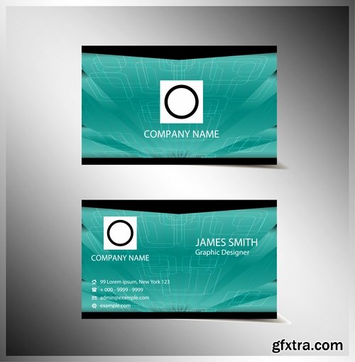 Collection of vector image business card business logo template banner 25 Eps