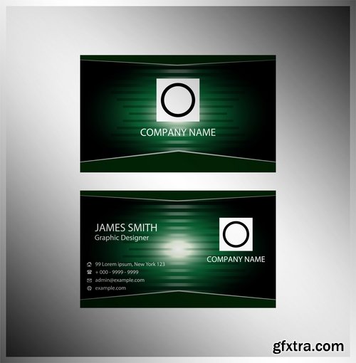 Collection of vector image business card business logo template banner 25 Eps