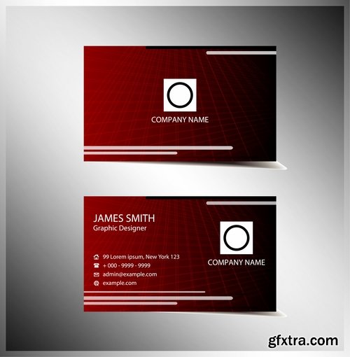 Collection of vector image business card business logo template banner 25 Eps