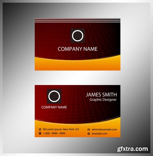 Collection of vector image business card business logo template banner 25 Eps