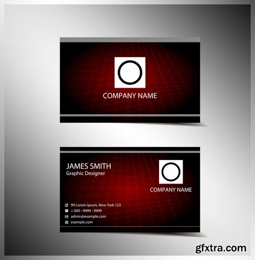 Collection of vector image business card business logo template banner 25 Eps