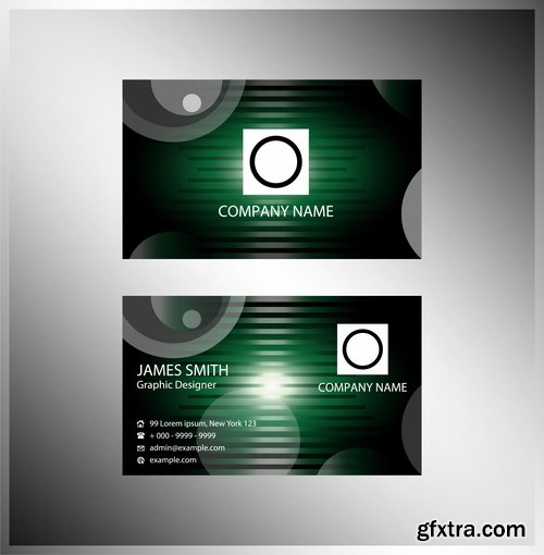 Collection of vector image business card business logo template banner 25 Eps