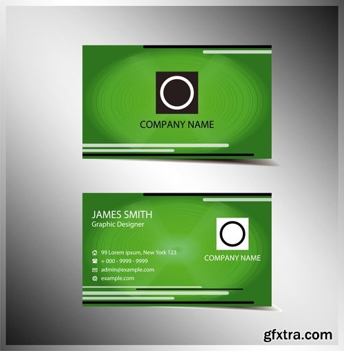 Collection of vector image business card business logo template banner 25 Eps