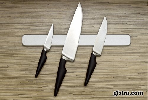 Collection of various kitchen knife slicing produce chef blade acuity 25 HQ Jpeg