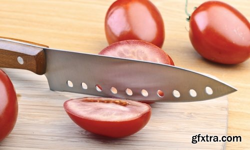 Collection of various kitchen knife slicing produce chef blade acuity 25 HQ Jpeg