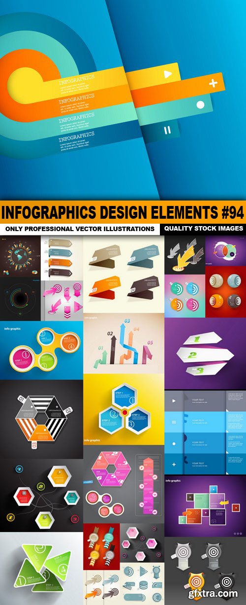 Infographics Design Elements #94 - 25 Vector