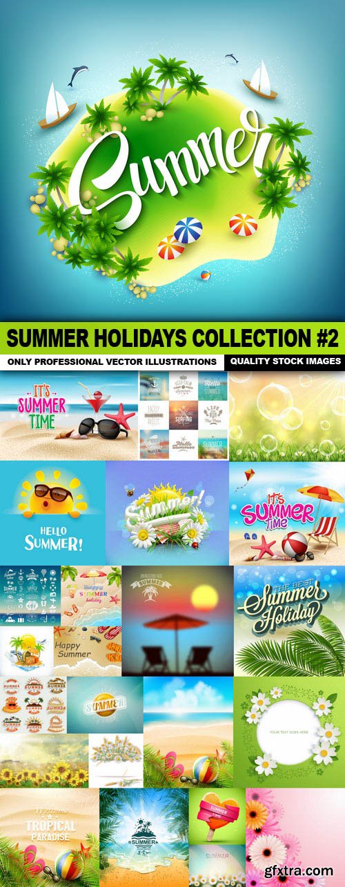 Summer Holidays Collection #2 - 25 Vector