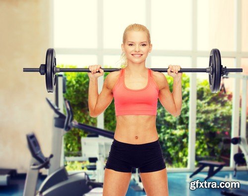 Stock Photos - Sporty girls 4, 25xJPG