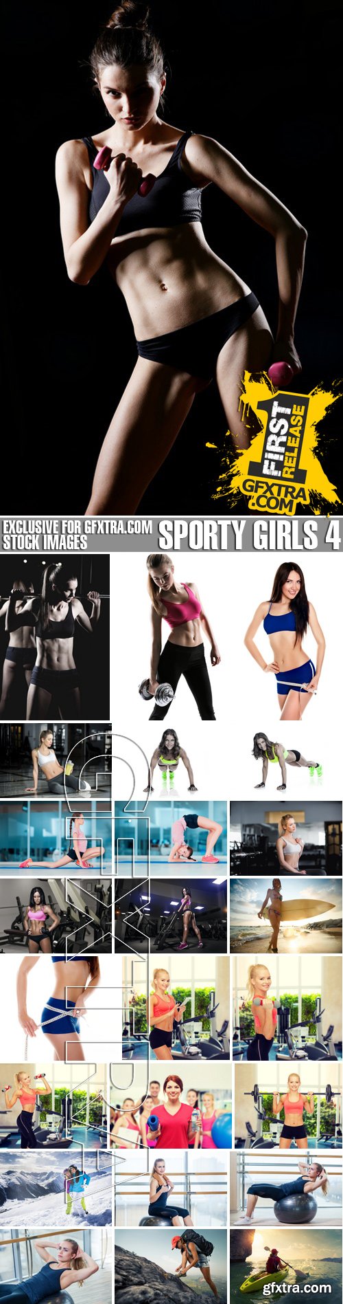 Stock Photos - Sporty girls 4, 25xJPG