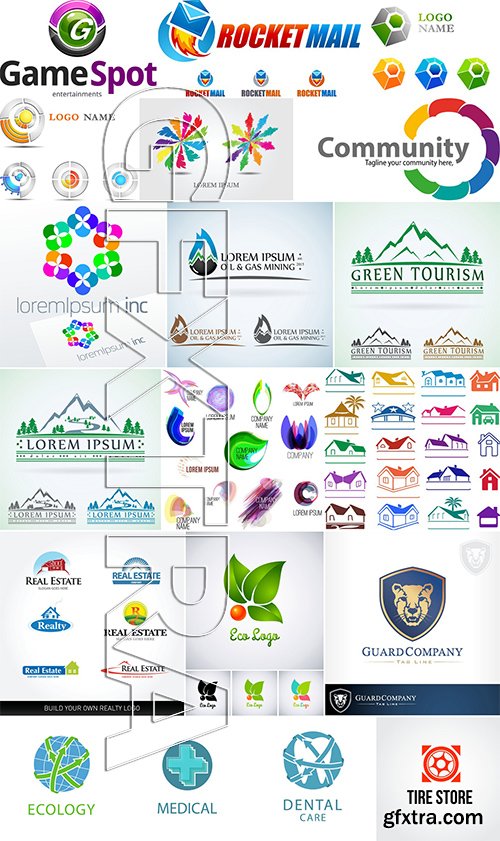 Stock Vectors - Business logos for your company 3, 50xEPS