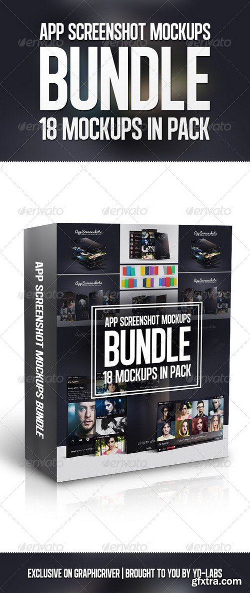 GraphicRiver - App Screenshot Mockups Bundle 7656030