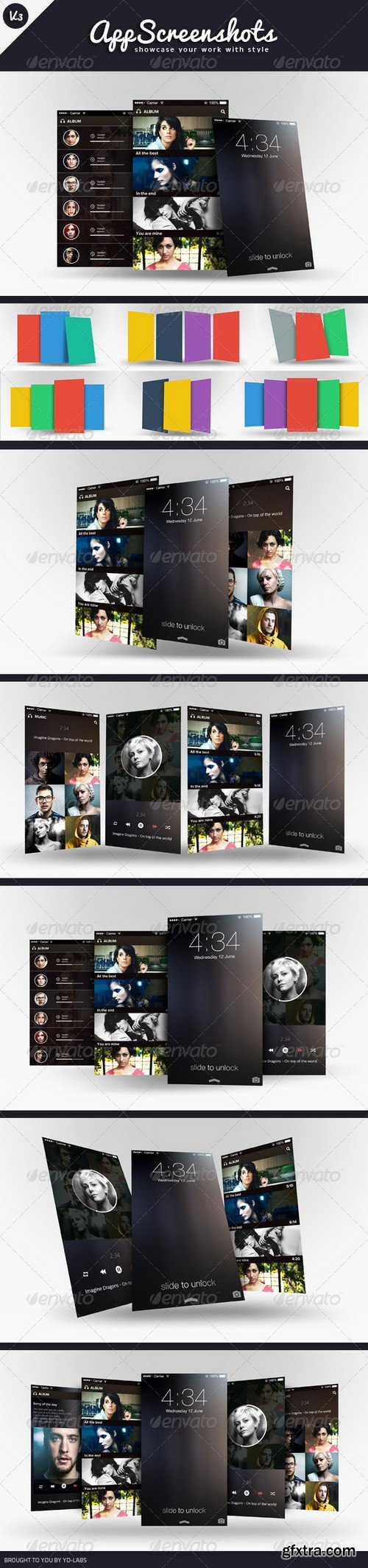 GraphicRiver - App Screenshot Mockups Bundle 7656030