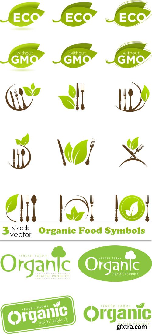 Vectors - Organic Food Symbols