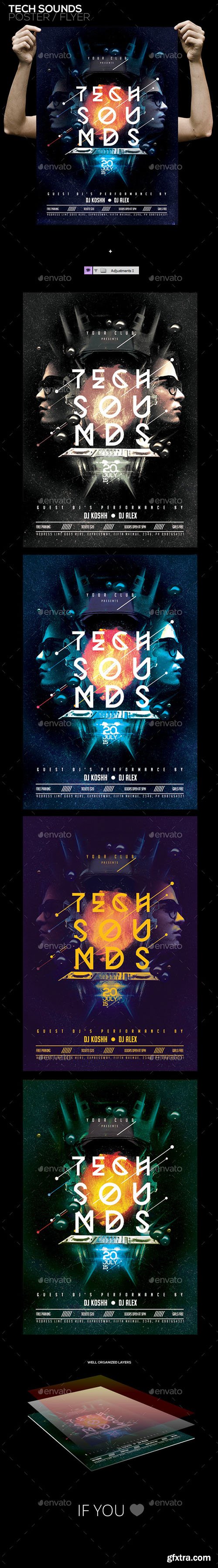 GraphicRiver Tech Sound PSD Poster/Flyer Template