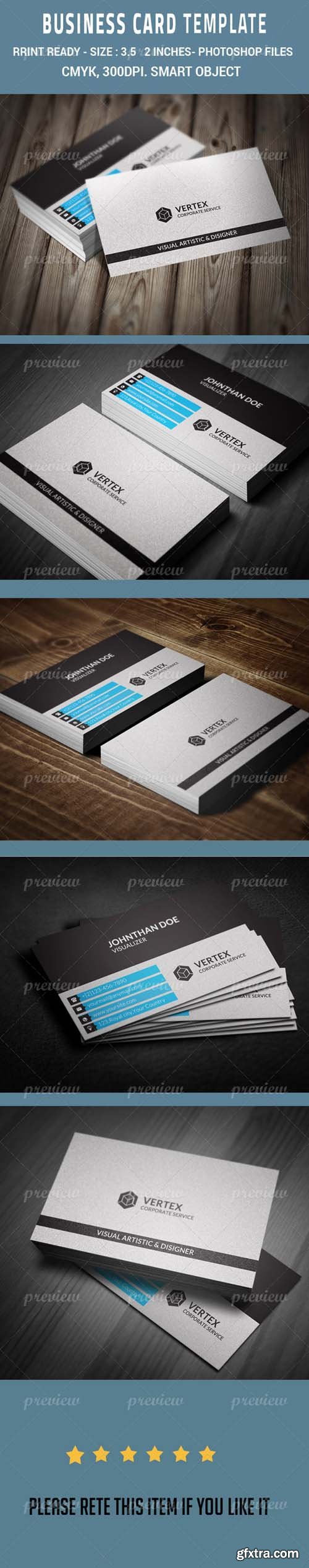 Clean Corporate Business Card 2 3971