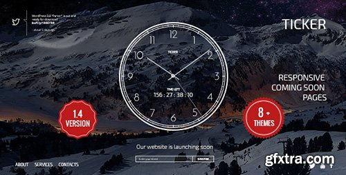 ThemeForest - TICKER v1.4 - Responsive Countdown Clock Landing Page - 8314362