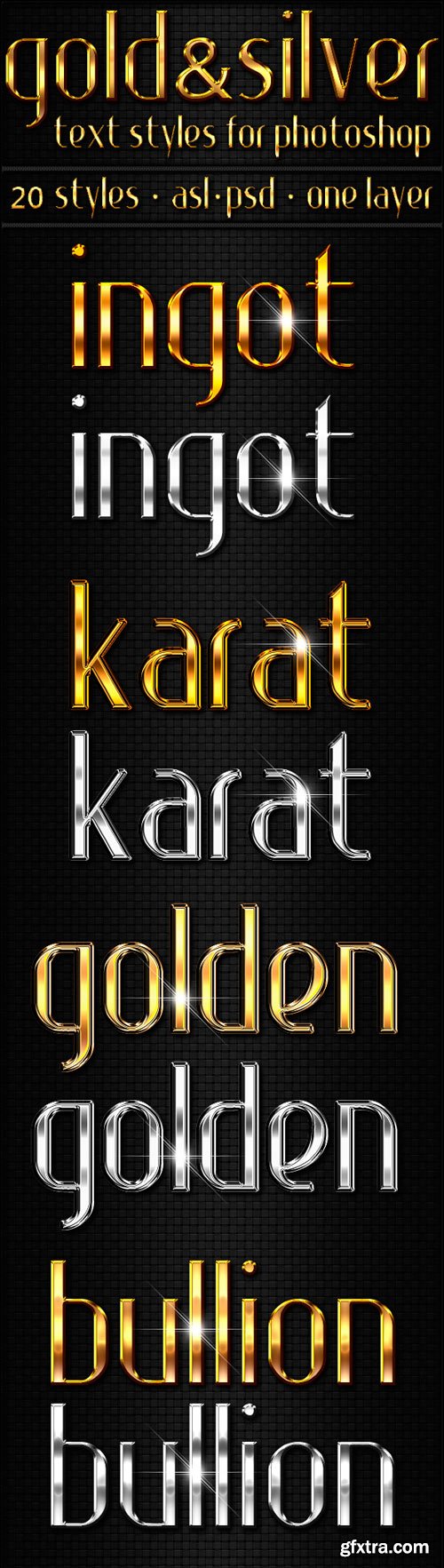 GraphicRiver - Gold & Silver - Text Styles 3575293