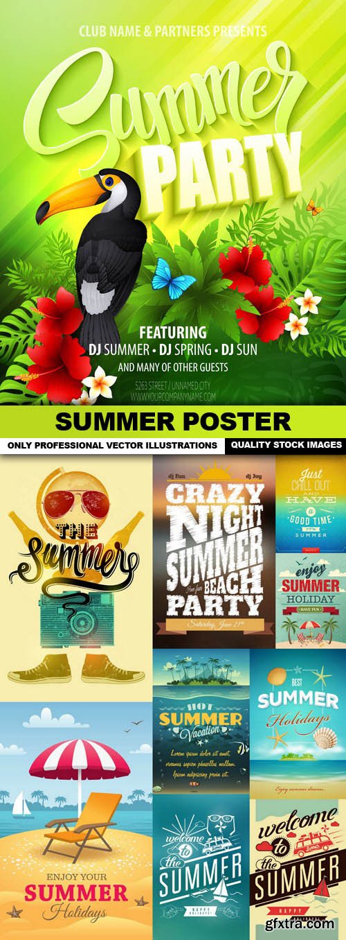 Summer Poster - 10 Vector