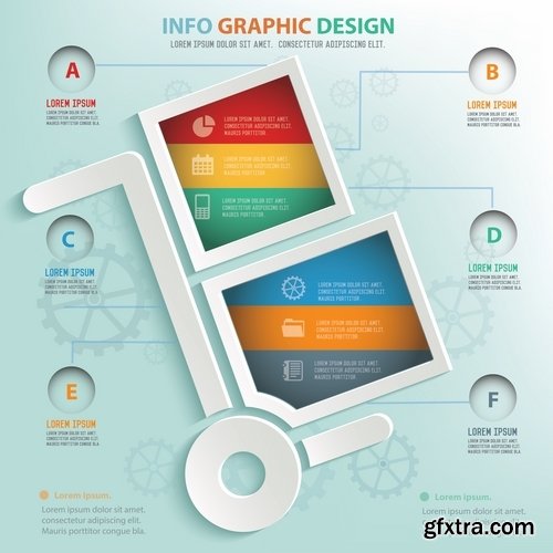 Collection of vector image conceptual business infographics #3-25 Eps