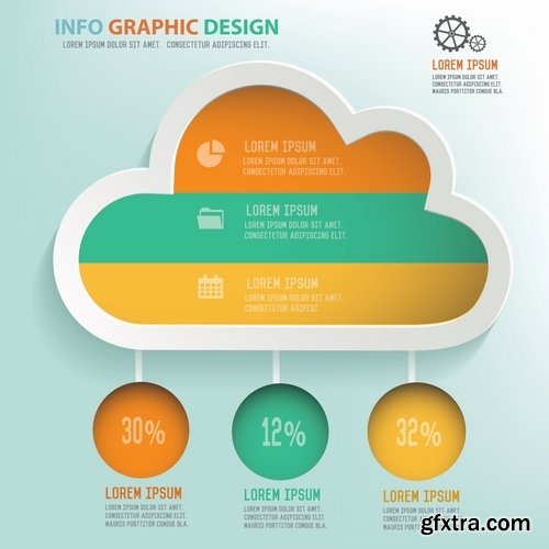 Collection of vector image conceptual business infographics #3-25 Eps