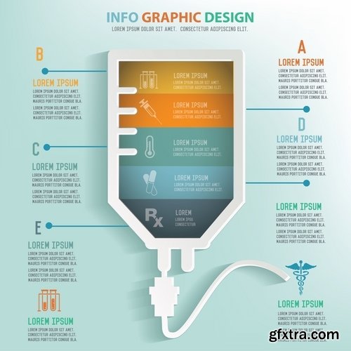 Collection of vector image conceptual business infographics #3-25 Eps