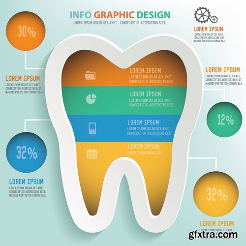 Collection of vector image conceptual business infographics #3-25 Eps