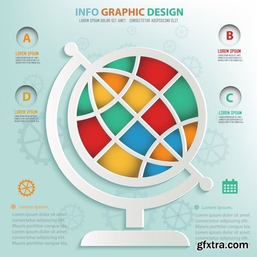 Collection of vector image conceptual business infographics #3-25 Eps