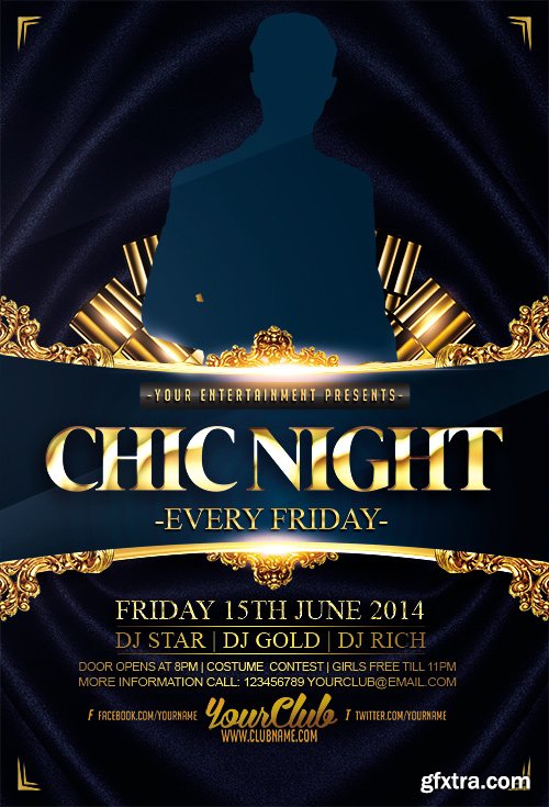 Chic Night Premium Flyer Template