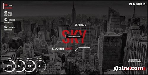 ThemeForest - Sky v1.3 - Responsive Coming Soon Page - 9587666