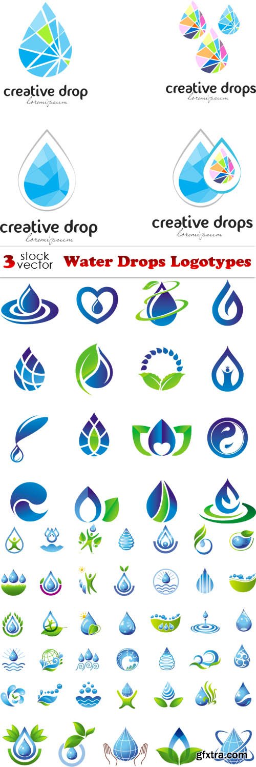 Vectors - Water Drops Logotypes