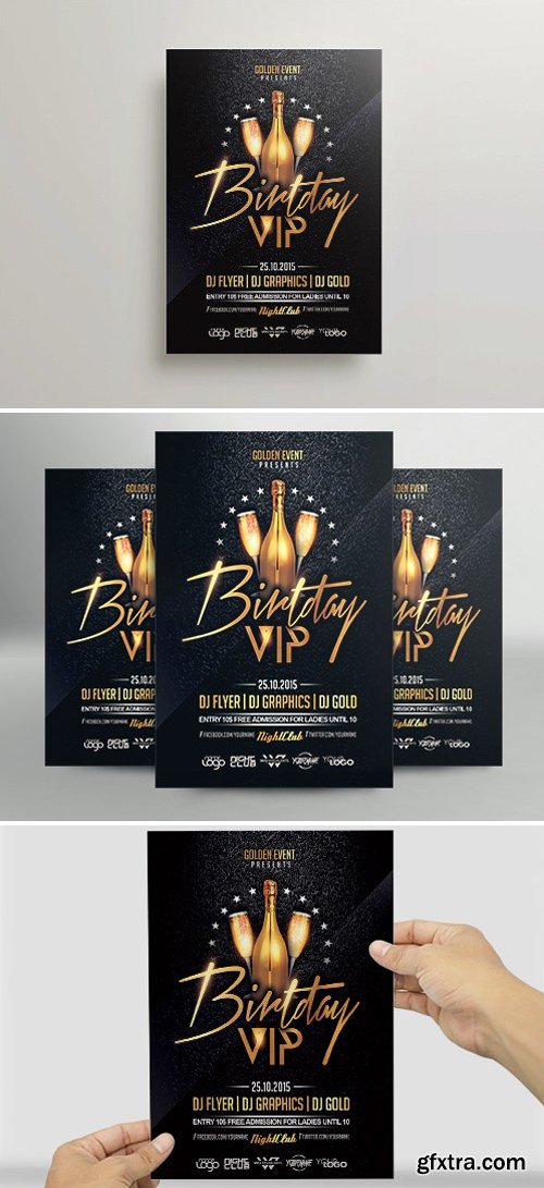 Birthday VIP Flyer Template