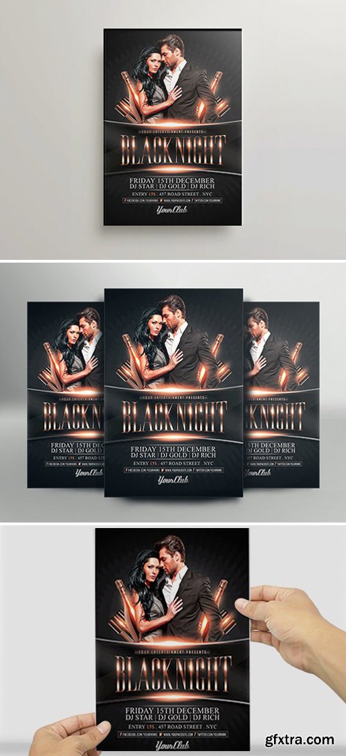 BlackNight Flyer Template