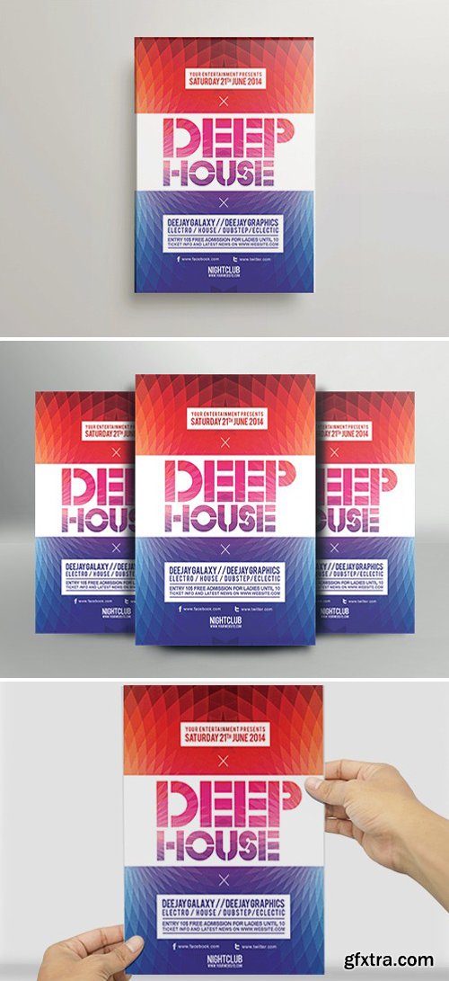 Deep House Flyer Template