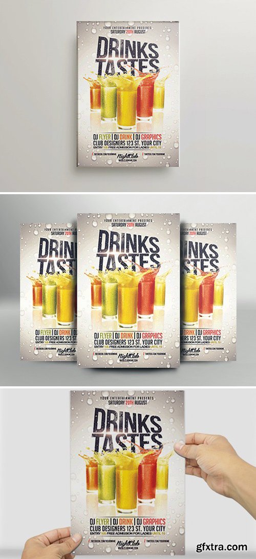 Drink Tastes Flyer Template