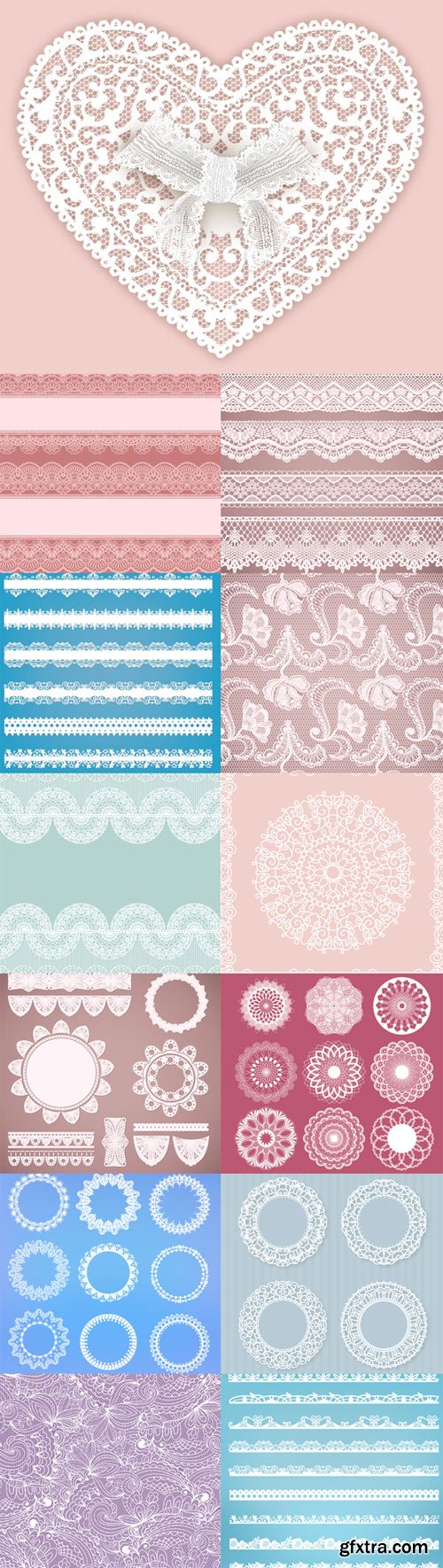 Vector decorative lace