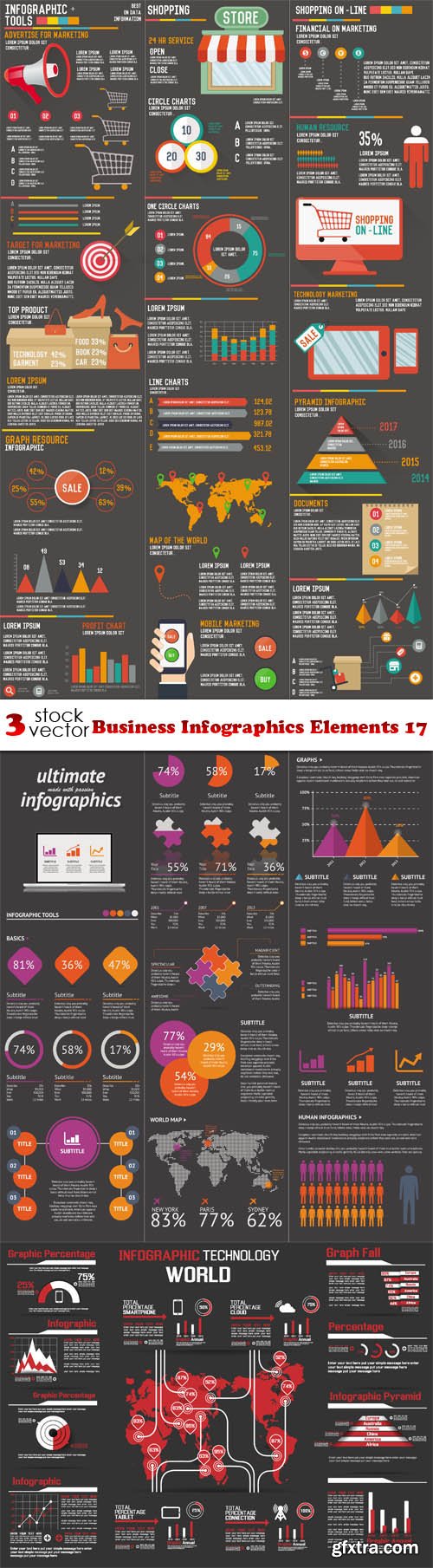 Vectors - Business Infographics Elements 17