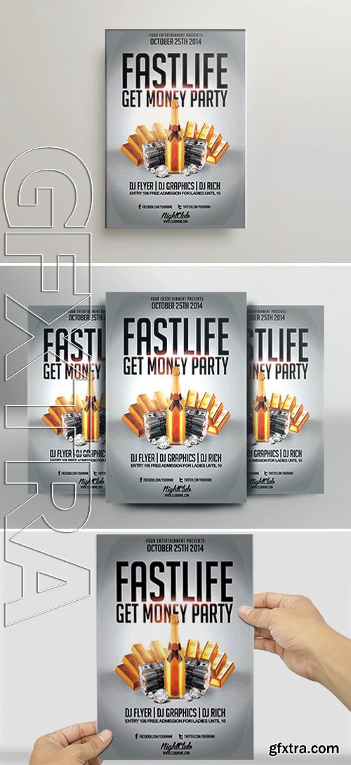 Fast Life Flyer Template