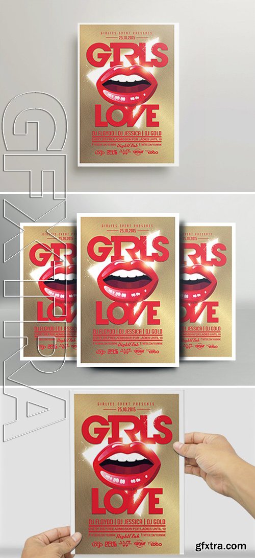 Girls Love Flyer Template