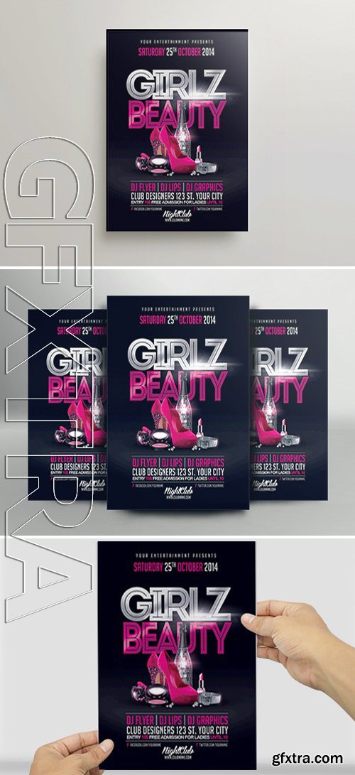 Girlz Beauty Flyer Template