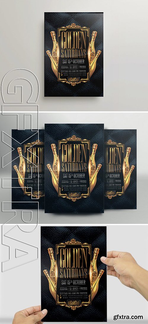 Golden Saturdays Flyer Template