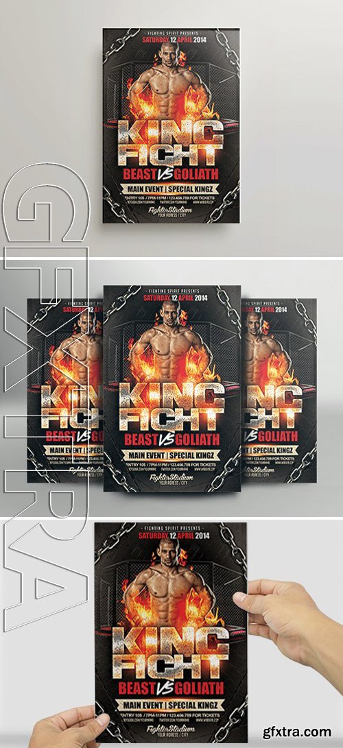 King Fight Flyer Template