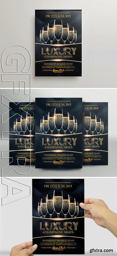 Luxury Champagne Flyer Template