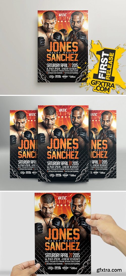 MMA Showdown Flyer Template