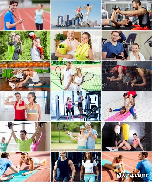 Collection of fitness trainer instructor gym workout woman man 25 HQ Jpeg