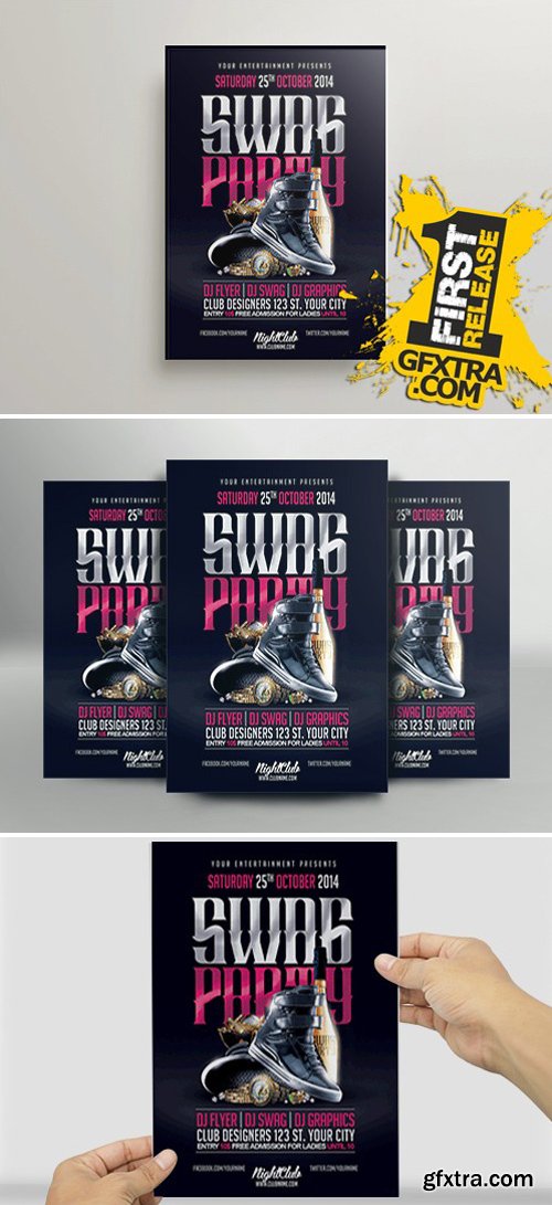 Swag Party Flyer Template