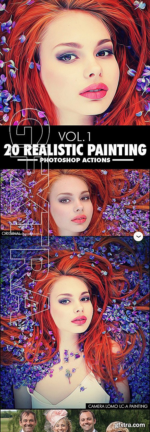 GraphicRiver - 20 Realistic Paintings Vol.1 - Photoshop Action 11653706