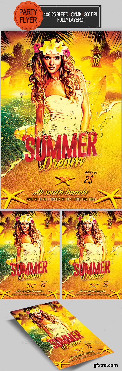 GraphicRiver Summer Dream Party Flyer