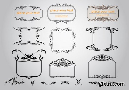 Stock Vectors - Vintage Hand Sketched Doodle Design Elements, 25xEPS